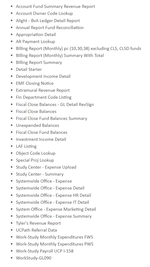 Migration - Hyperion Web Phase 1 Reports